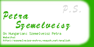 petra szemelveisz business card